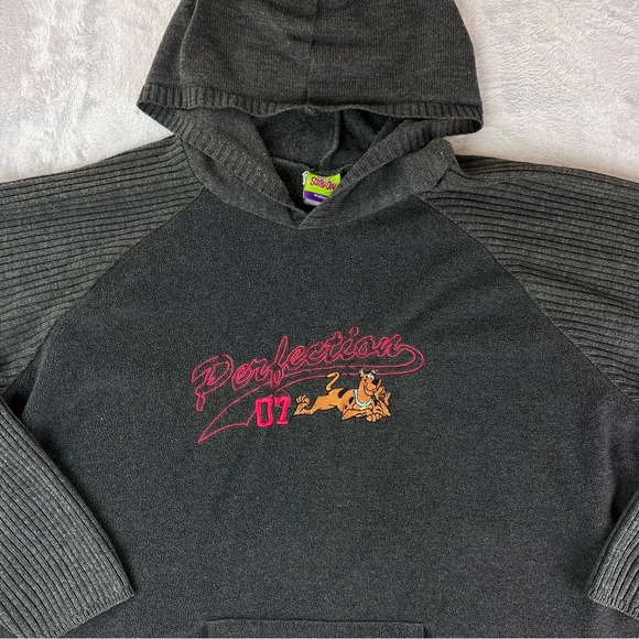 Scooby-Doo Cartoon Network 2007 Hooded Sweatshirt/Sweater Women's XL* Grey Y2k - Picture 3 of 16